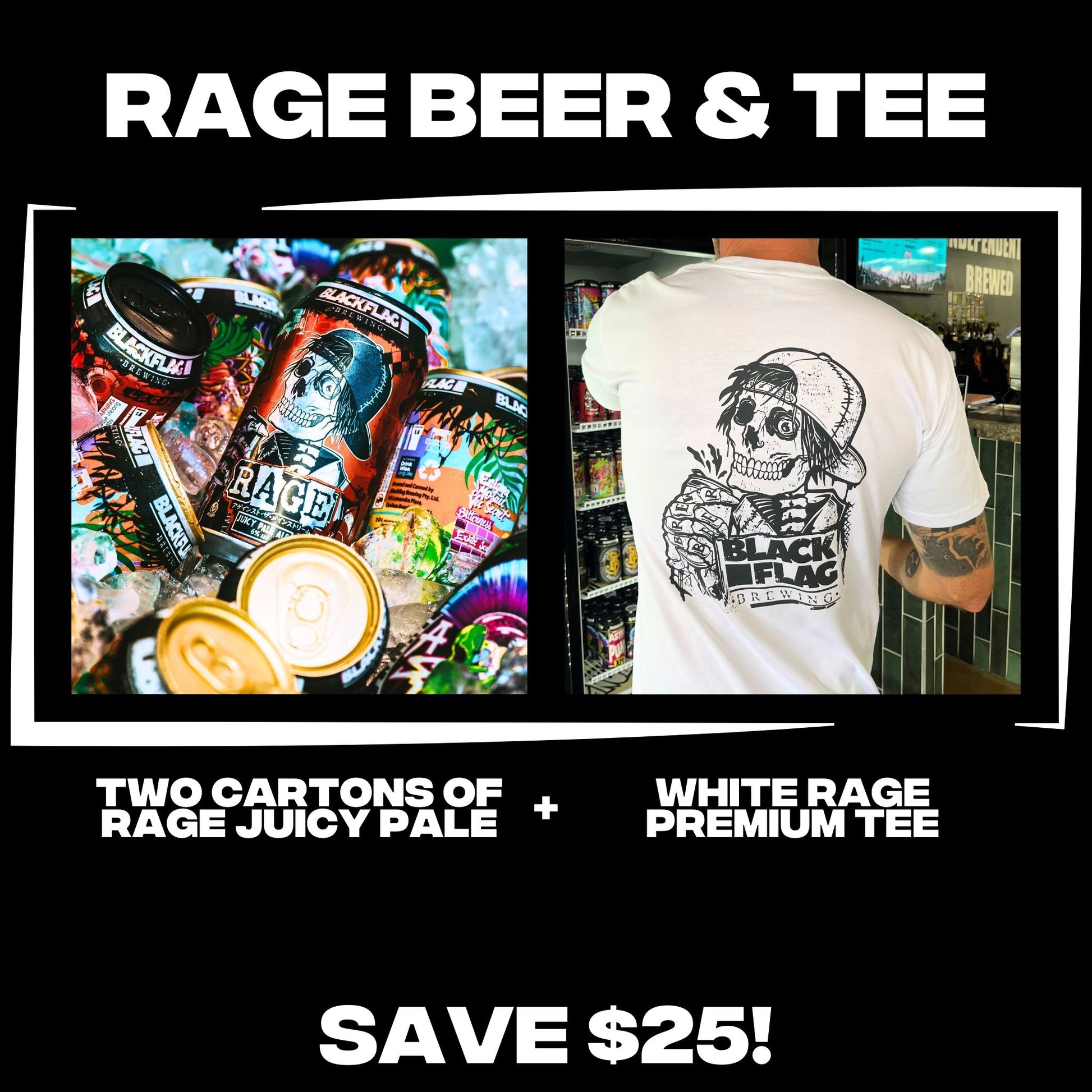 Blackflag Brewing Beer & Tee Pack