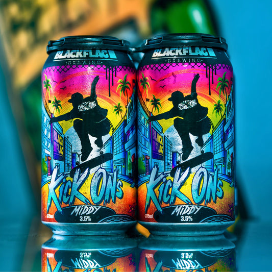 Blackflag Brewing Kick Ons Middy can