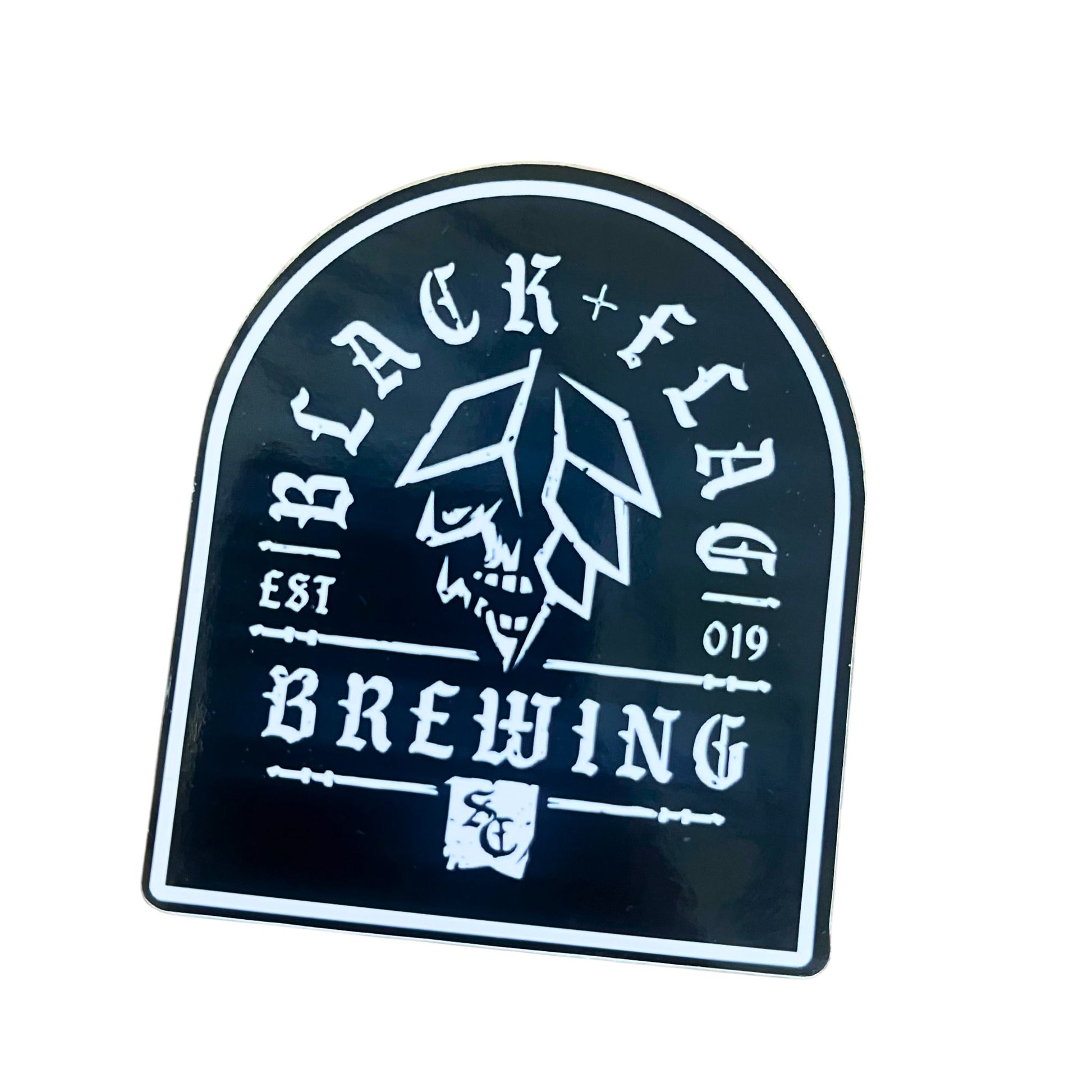 Blackflag Brewing souvenir sticker pack.