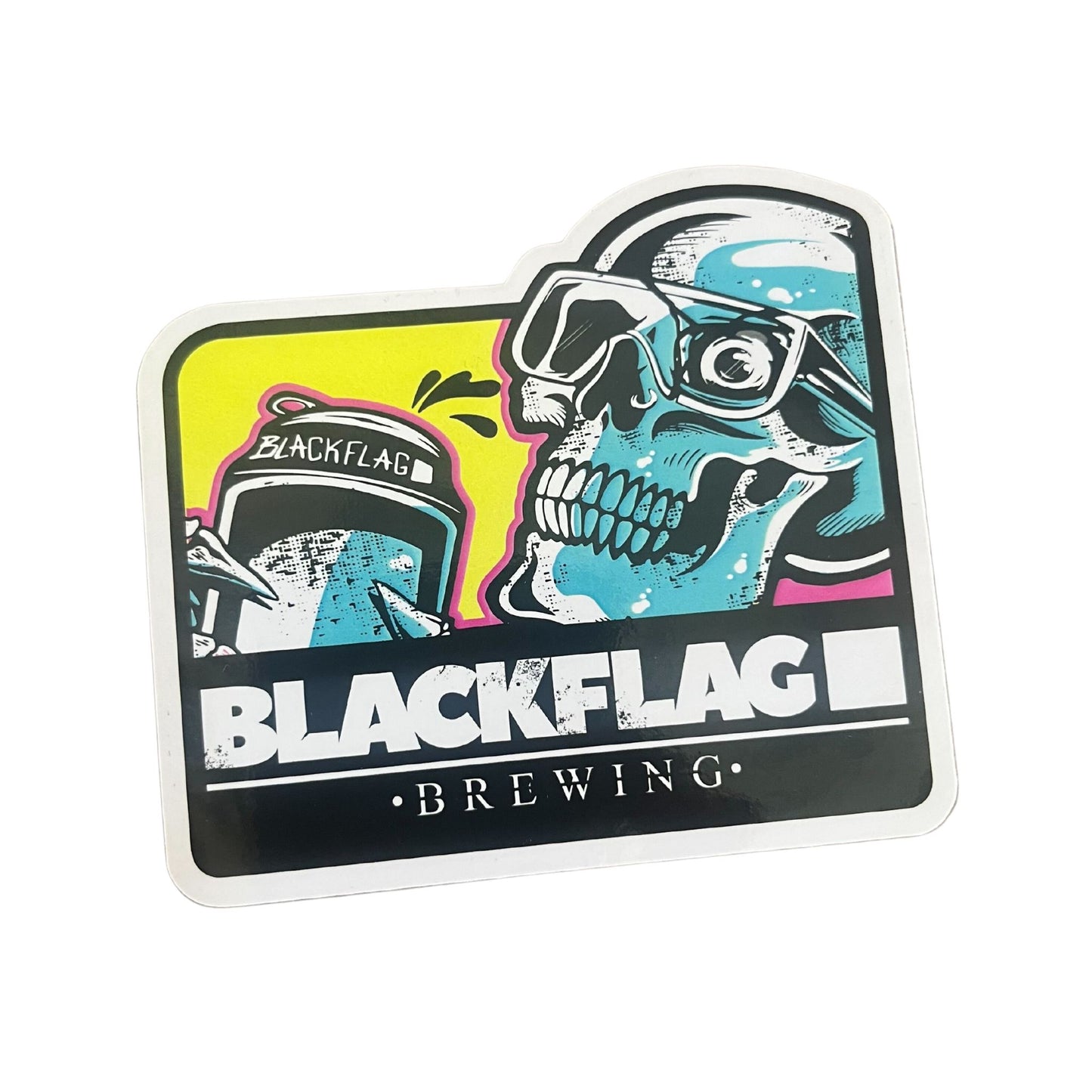 Blackflag Brewing souvenir sticker pack.