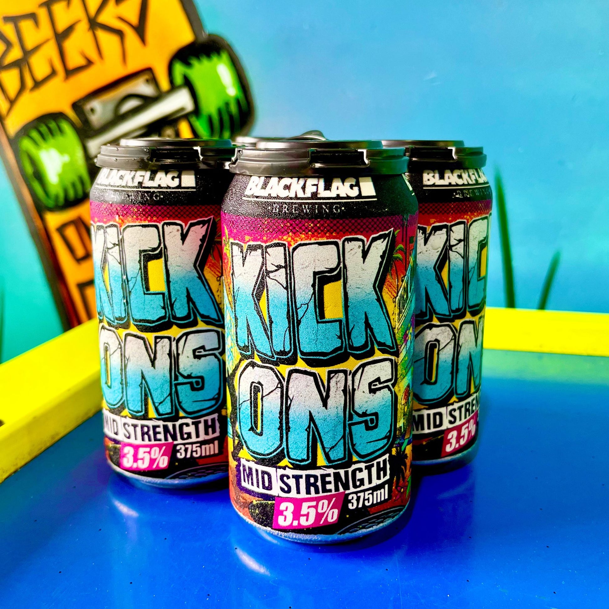 Blackflag Brewing Kick Ons Middy can